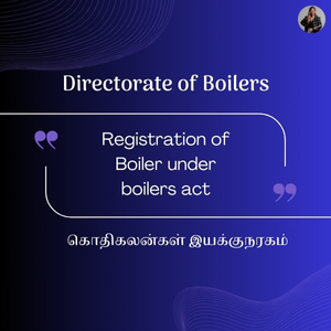 Registration of Boiler under boilers act